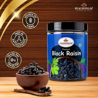 Seedless Black Raisins 250g | Kali Kishmis | Dry Fruits | Antioxidants, Fiber & Potassium | Premium Quality
