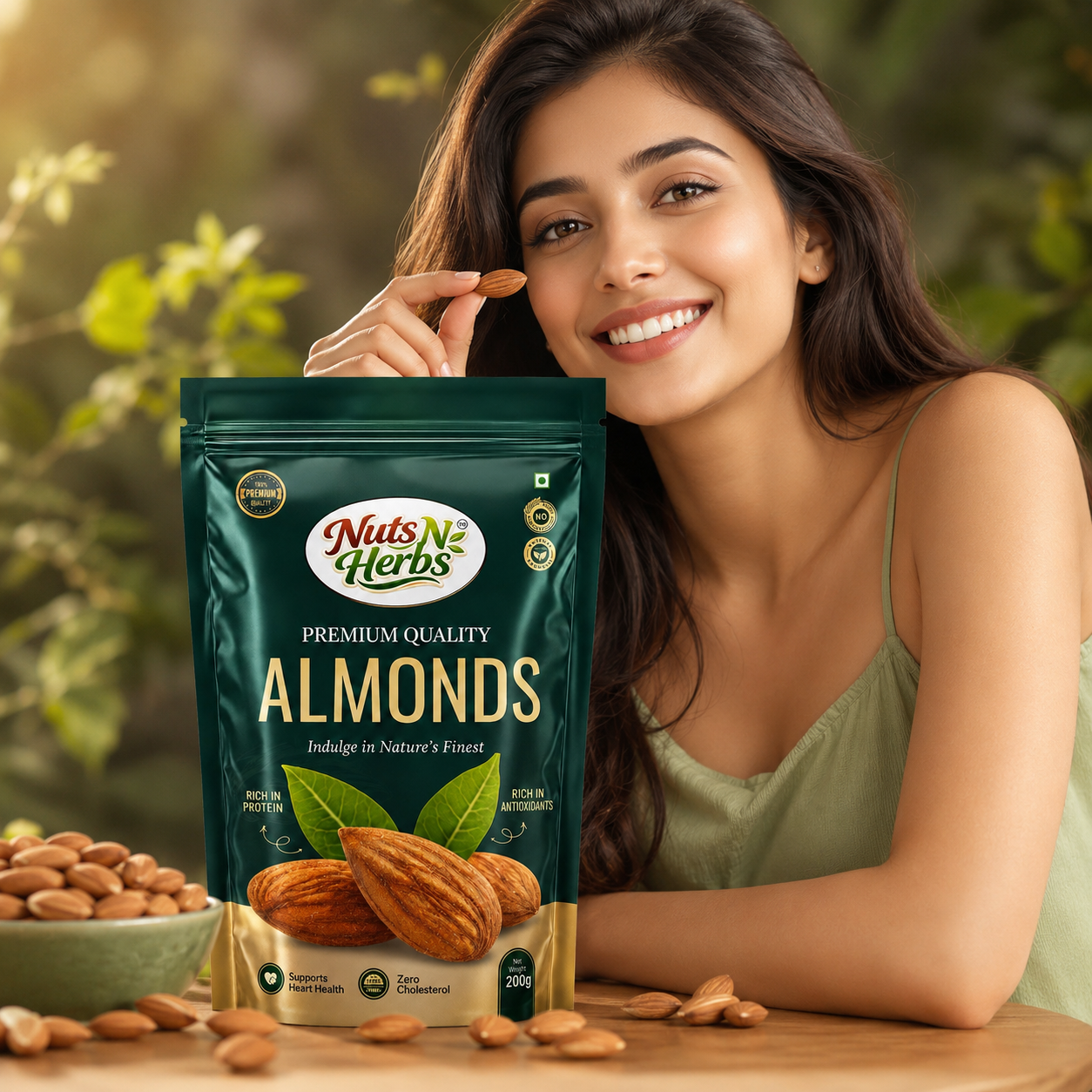 California Almonds 250g | Rich in Protein, Magnesium & Phosphorus | Crunchy Nuts & Dry Fruits