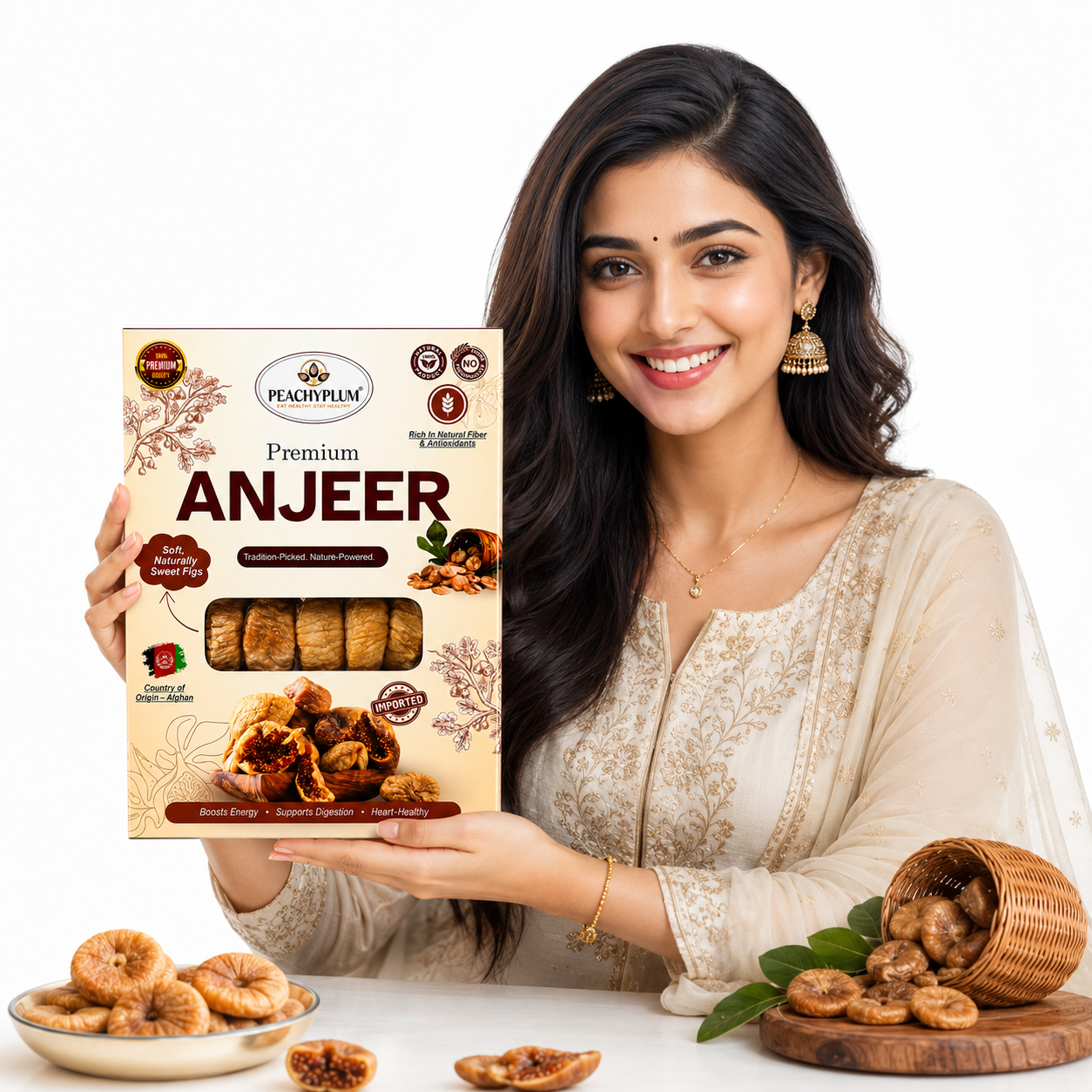 Afghani Anjeer  250g | Dryed Figs | Healthy Snack | Rich Source of Dietary Fiber | Dry Fruits in Fresh 100% Premium